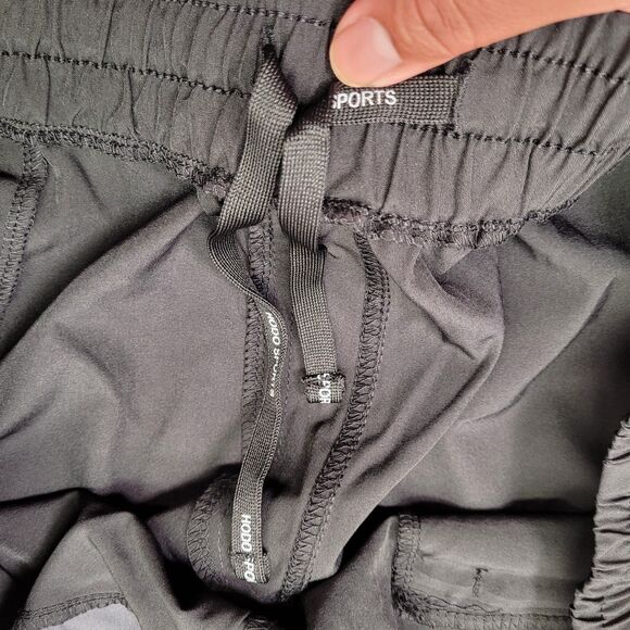 Hodo Sports Men's Athletic Pants Black Zipper Pockets Drawstring Size XX-Large - Picture 9 of 13